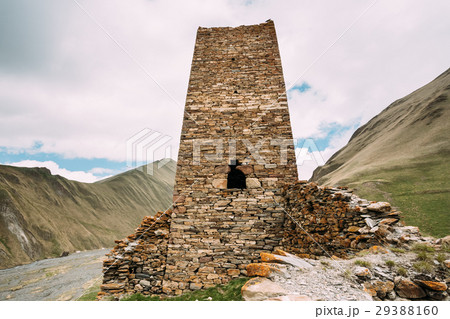 Watchtower Of Ancient Fortress On Mountain 29388160