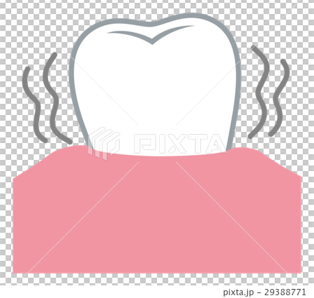 歯がぐらぐらする 歯周病のイラスト素材 歯がぐらぐらする 歯周病のイラスト素材