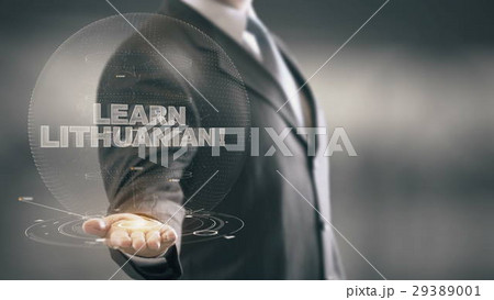 Learn Lithuanian Hologram Concept Businessman 29389001