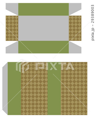 マッチ箱の展開図 29389003