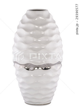 Beautiful ceramic vase on white background 29390577