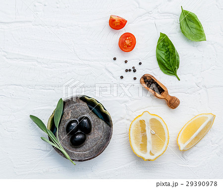 Food background with fresh herbs . Food background with fresh herbs . 29390978
