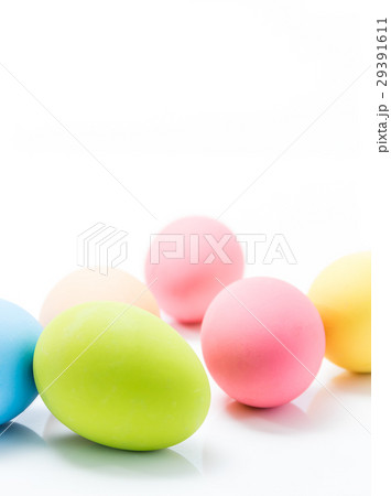 Easter eggs on white 29391611