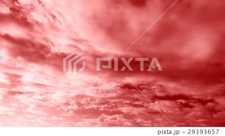 空と雲 素材　赤 29393657