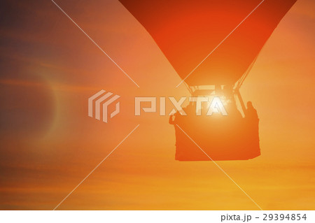 Twilight balloon over the clouds. Turkey 29394854