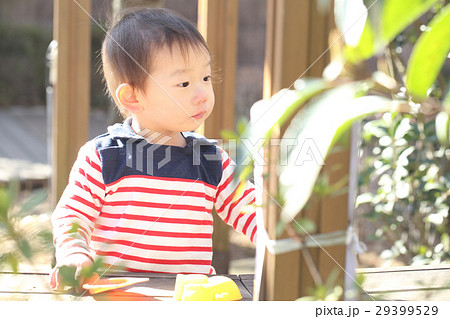 公園で遊ぶ2歳の男の子 公園で遊ぶ2歳の男の子 29399529