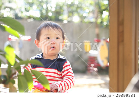 公園で遊ぶ2歳の男の子 29399531