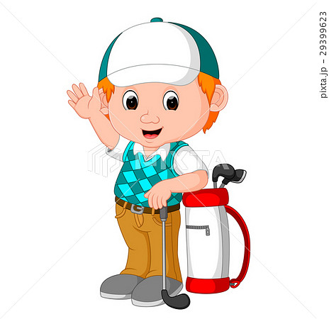 cute golfer cartoon 29399623