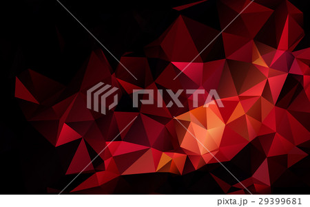 Abstract polygonal dark red geometric background 29399681