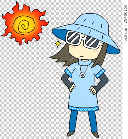 防紫外線女性 防紫外線女性 29400159