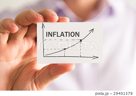 INFLATION rising arrow and chart 29401379