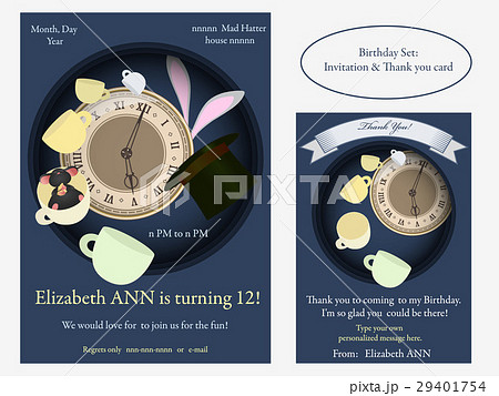 Mad tea party Birthday Invitation. Templates. 29401754