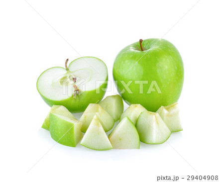 Green apple isolated on a  white background 29404908
