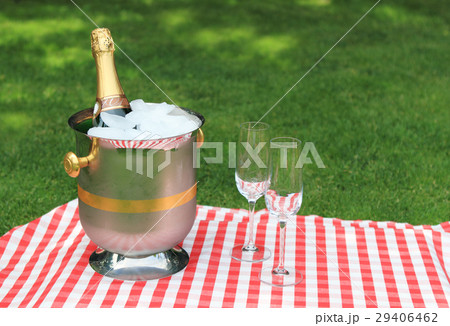 Champagne and glasses Champagne and glasses 29406462