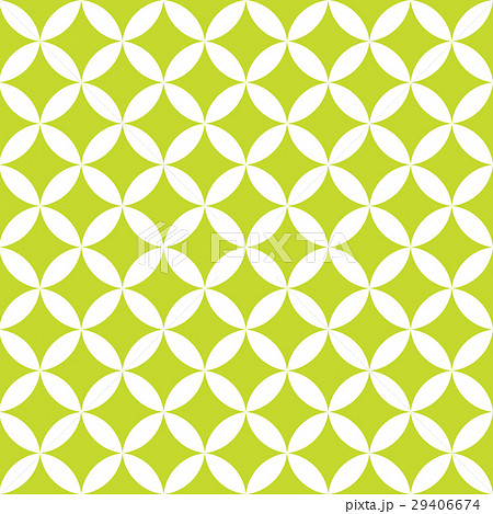 Green and white overlapping circles. Abstract 29406674