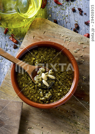 italian pesto sauce 29408935