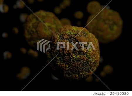 Bacteria, virus, cell 3d illustration 29410080