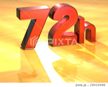 Word 72h on yellow background Word 72h on yellow background 29410406