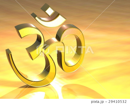 3D Hinduism Gold Sign 3D Hinduism Gold Sign 29410532