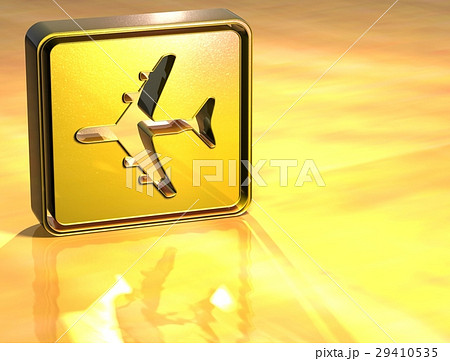 3D Airport Gold Sign 3D Airport Gold Sign 29410535