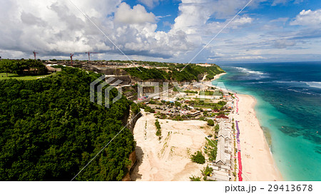 Aerial view of a Pandawa beach. Aerial view of a Pandawa beach. 29413678
