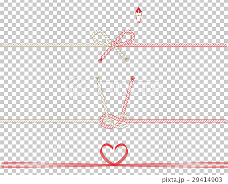 紅白熨斗 水引き ベクター イラスト 29414903