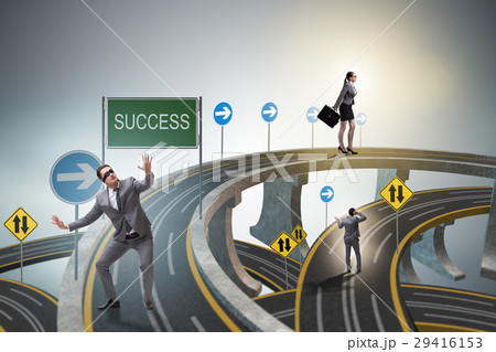 Businessman in business success concept 29416153
