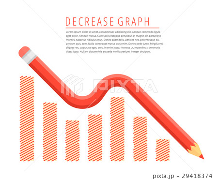 Decreasing graph concept. Decreasing graph concept. 29418374