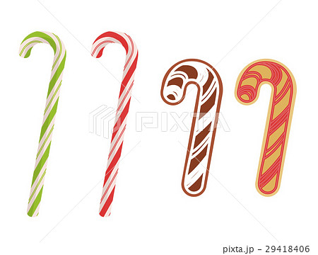 Traditional xmas cookies and caramel canes 29418406