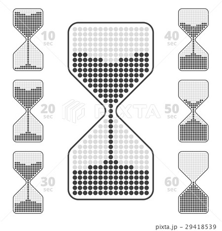 Sandglass like indicator set 2. 29418539