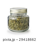pumpkin seeds in glass jar. 29418662