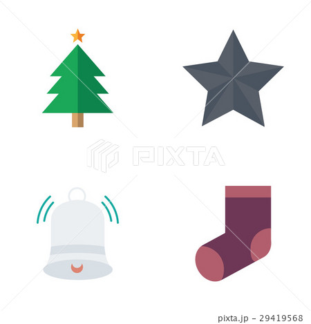 Christmas set vectorr flat style Christmas set vectorr flat style 29419568