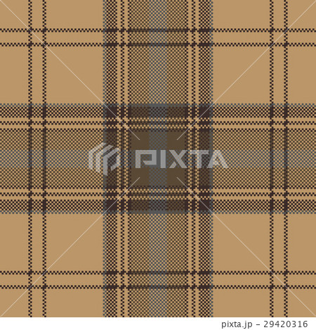 Brown plaid check tartan seamless pattern 29420316
