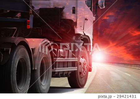 Truck on the road. Truck on the road. 29421431