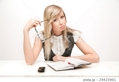 Portrait of a tired businesswoman 29423901