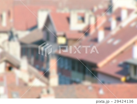 Red tiled roofs blurred defocused background 29424136