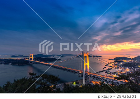 瀬戸大橋の夕景 瀬戸大橋の夕景 29426201
