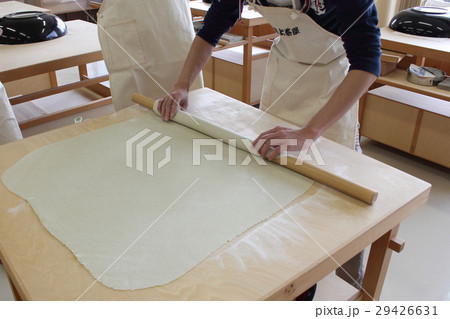 蕎麦打ち体験 延ばし 29426631