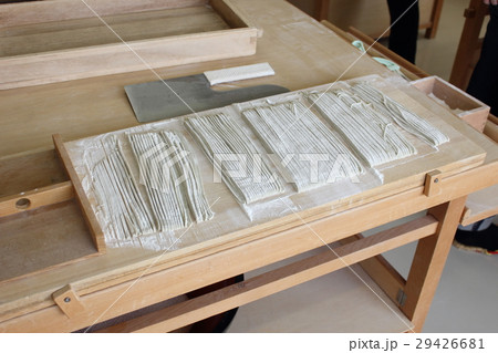 蕎麦打ち体験 切る 29426681