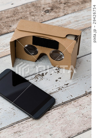 Virtual reality cardboard glasses. Virtual reality cardboard glasses. 29426754