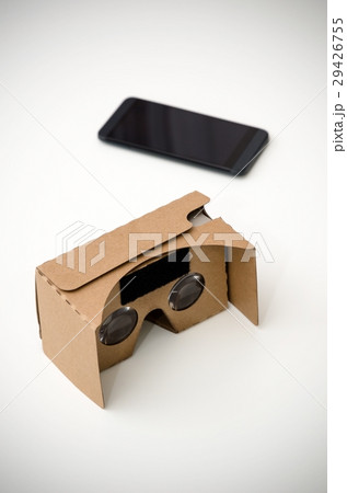 Virtual reality cardboard glasses. 29426755