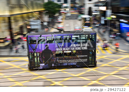 香港のトラム　流し撮り 29427122