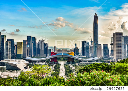 中国・深センの高層ビル群の風景 中国・深センの高層ビル群の風景 29427625