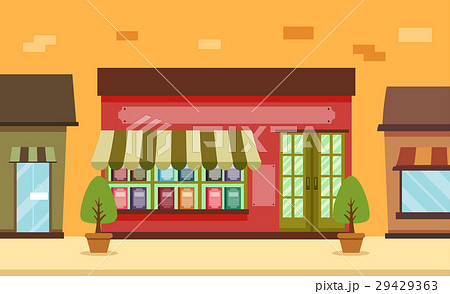 Facade Colorful Book Shop Facade Colorful Book Shop 29429363