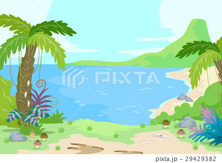 Prehistoric Sea Shore Scene Prehistoric Sea Shore Scene 29429382