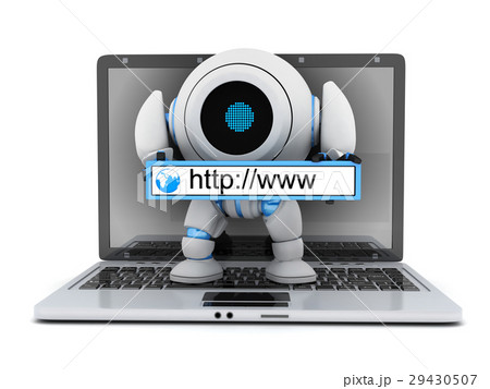 Laptop and robot www address 29430507