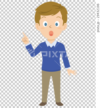 外国人　男性　全身　イラスト 29432106