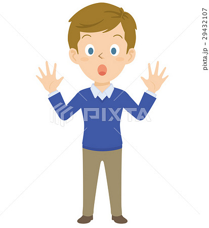 外国人　男性　全身　イラスト 29432107