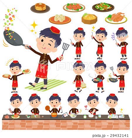 Chinese ethnic clothing man cooking Chinese ethnic clothing man cooking 29432141