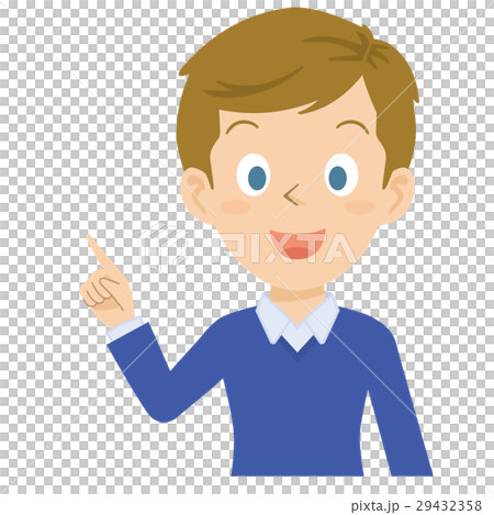 外国人　男性　上半身　イラスト 29432358